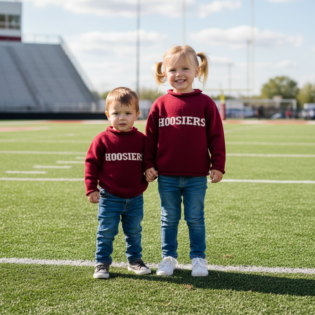 Max and Pippa | Hoosiers 100% Cotton Toddler Sweater (Prewashed)