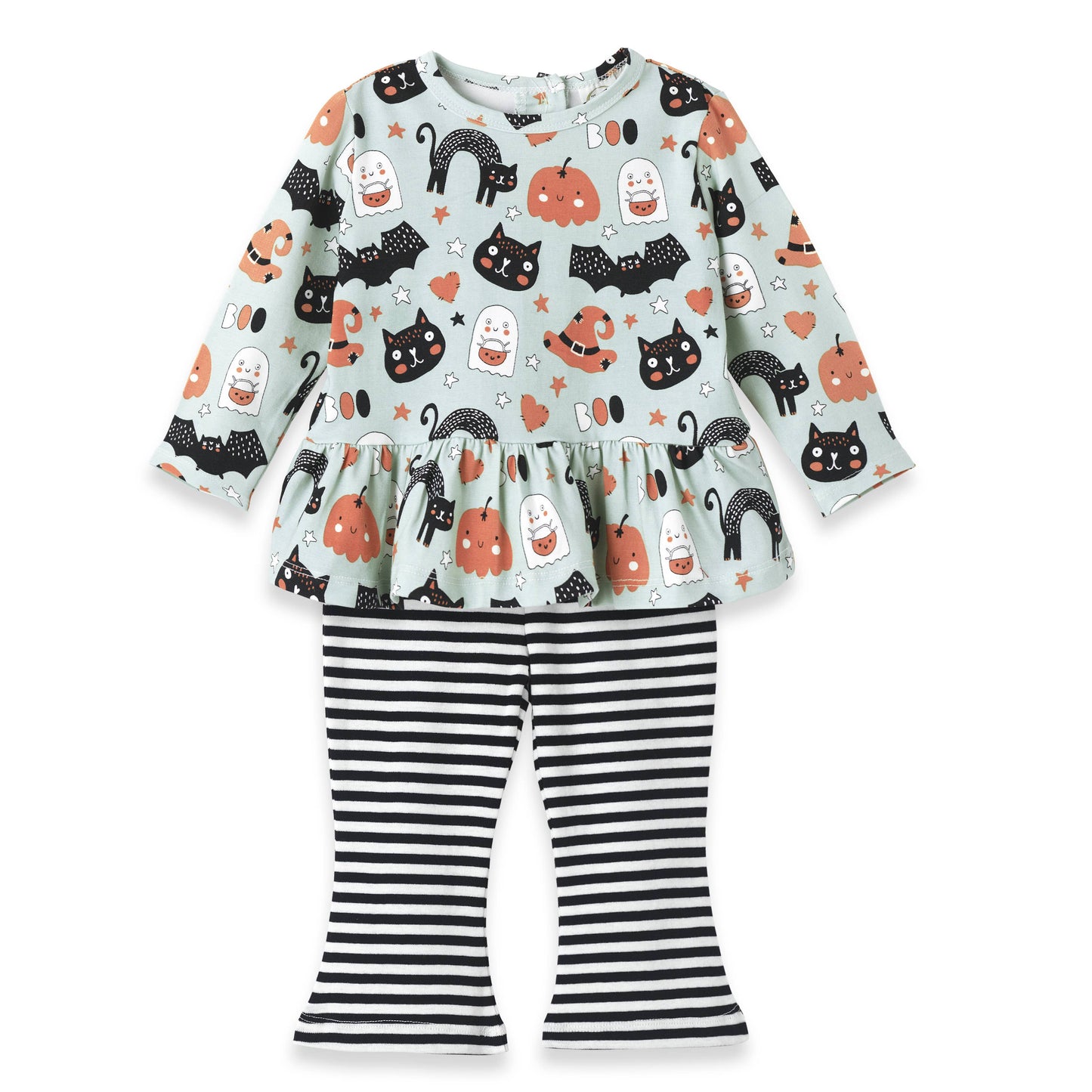 Tesa Babe - Halloween Baby Girl Outfit – Bamboo Top & Cotton Pants