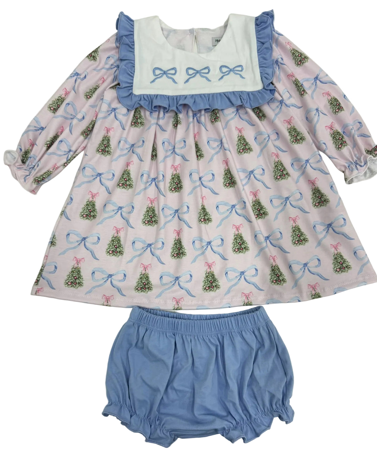 Max and Pippa | Coquette Bow Embroidered Bloomer Set