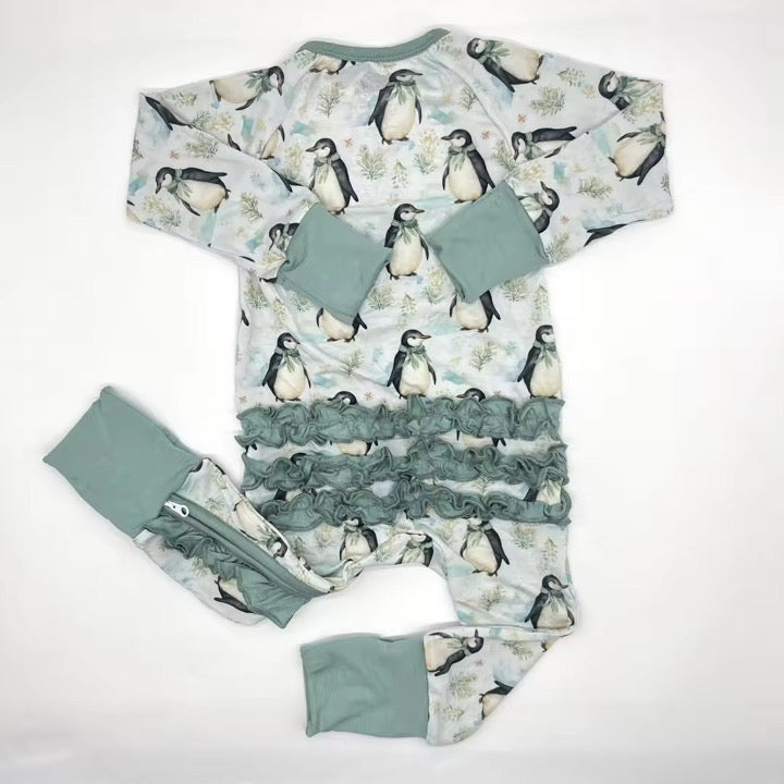 Max And Pippa - Ruffles Penguins Bamboo Sleeper