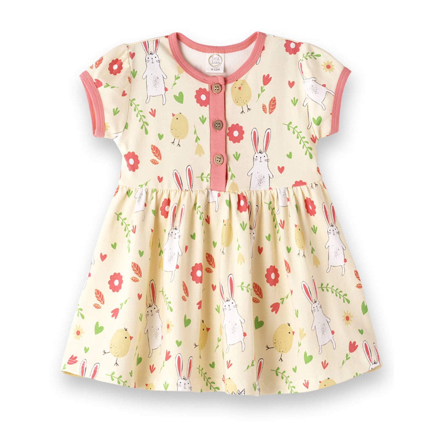 Tesa Babe - Baby Girl's Easter Peeps Bamboo Dress
