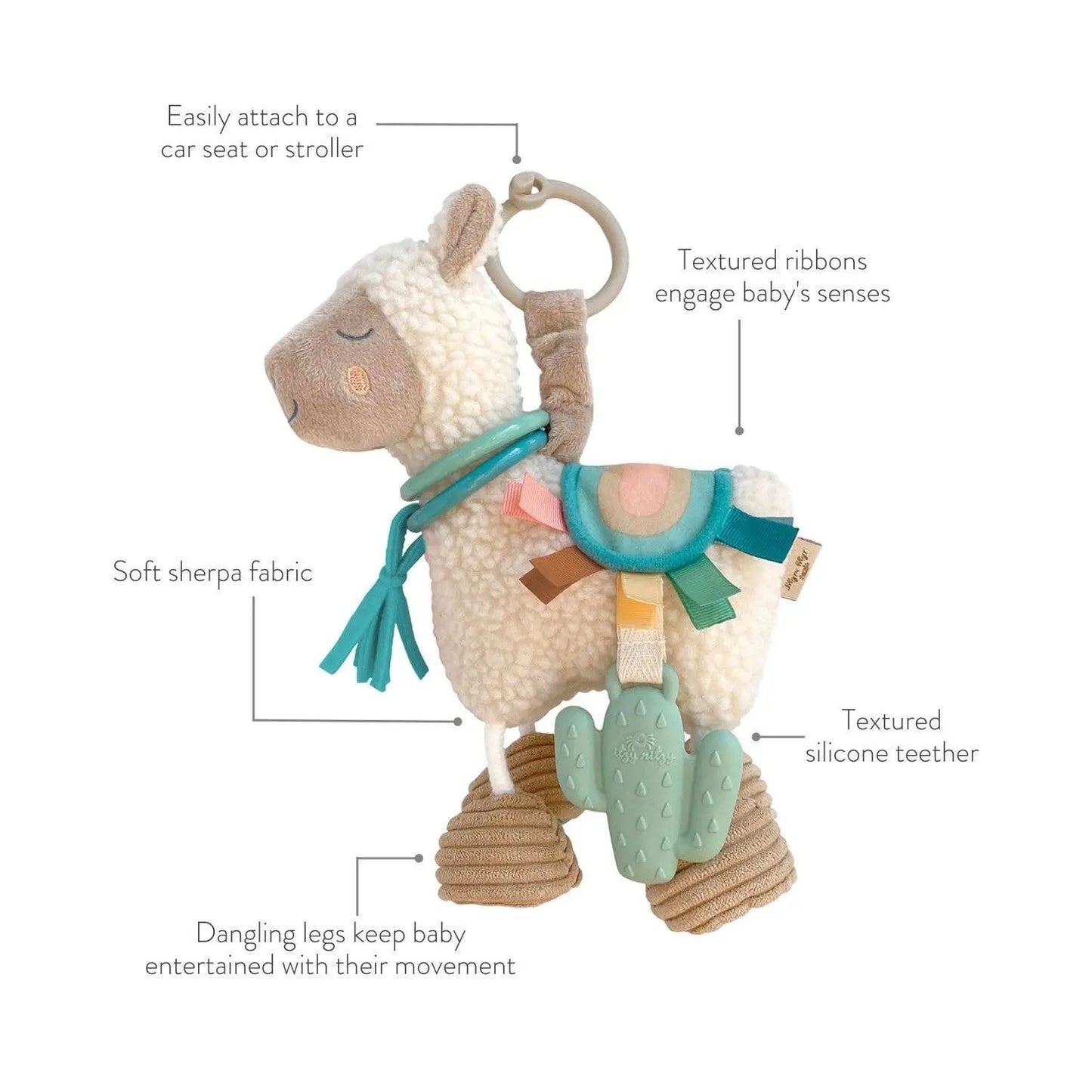 Itzy Ritzy - Itzy Friends Link & Love™ Activity Plush with Teether Toy by Itzy Ritzy