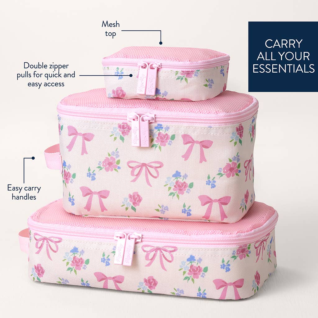 Itzy Ritzy - *NEW* Ribbons + Roses Pack Like A Boss™ Packing Cubes