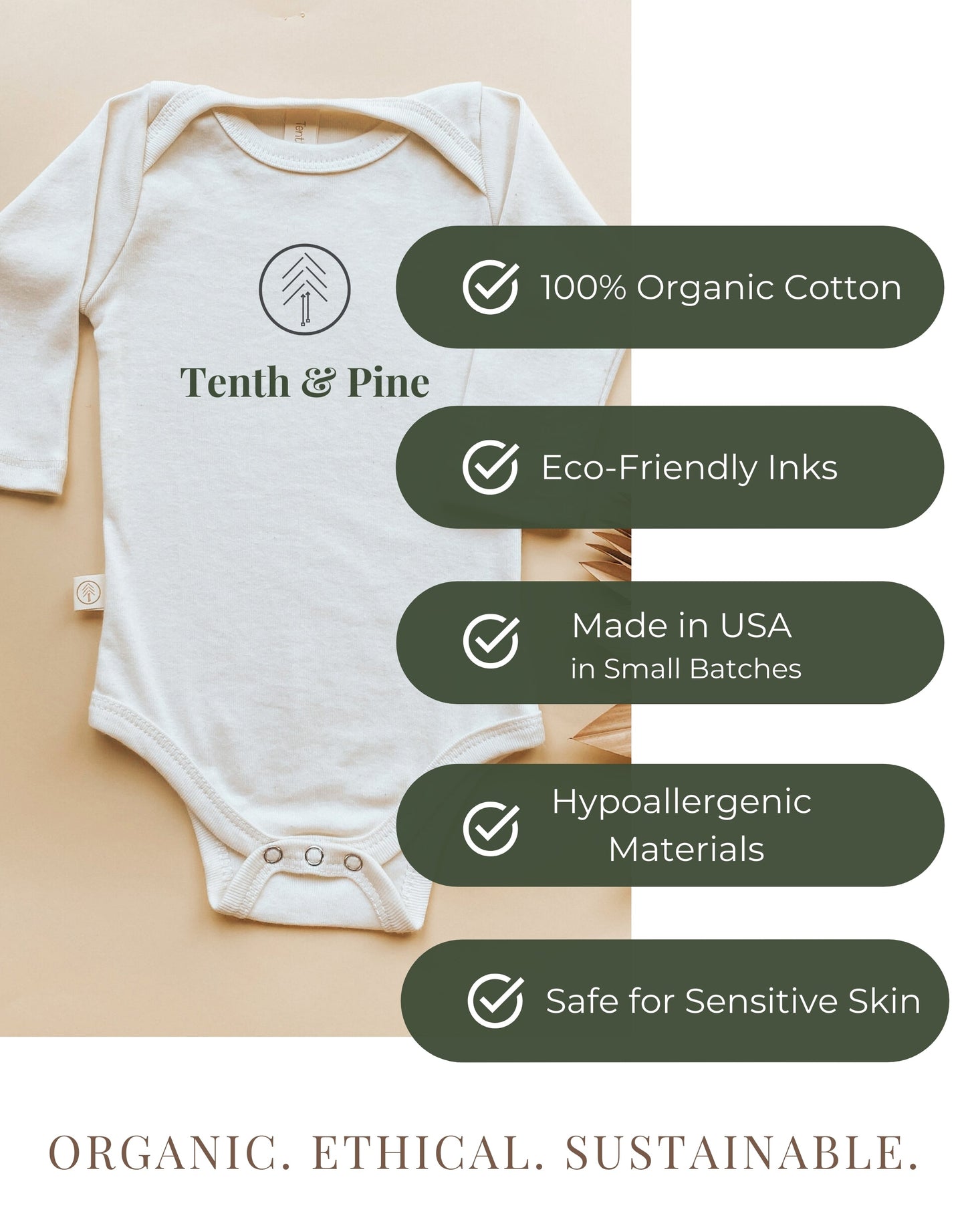 Mama's Favorite Human Organic Bodysuit Long Sleeve