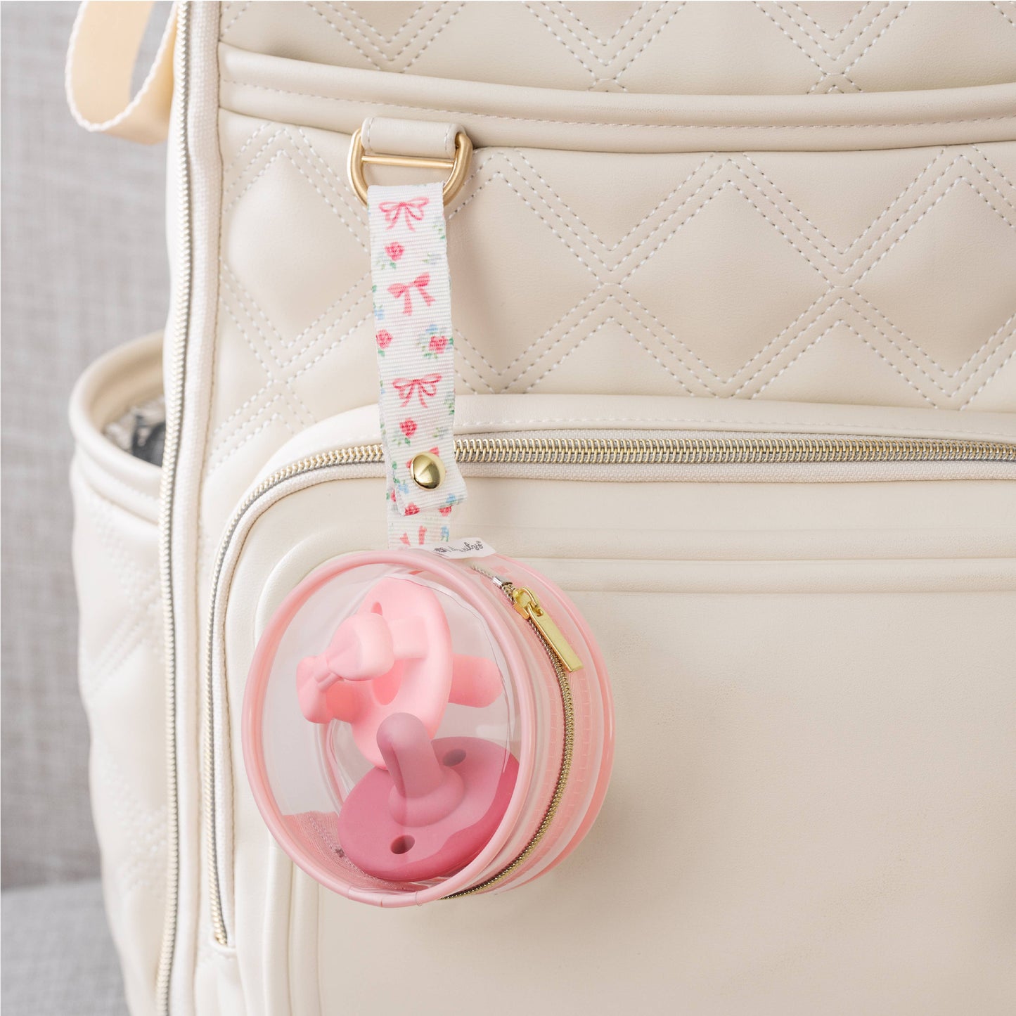 Itzy Ritzy - *NEW* Itzy Paci Case™ - Ribbons & Roses