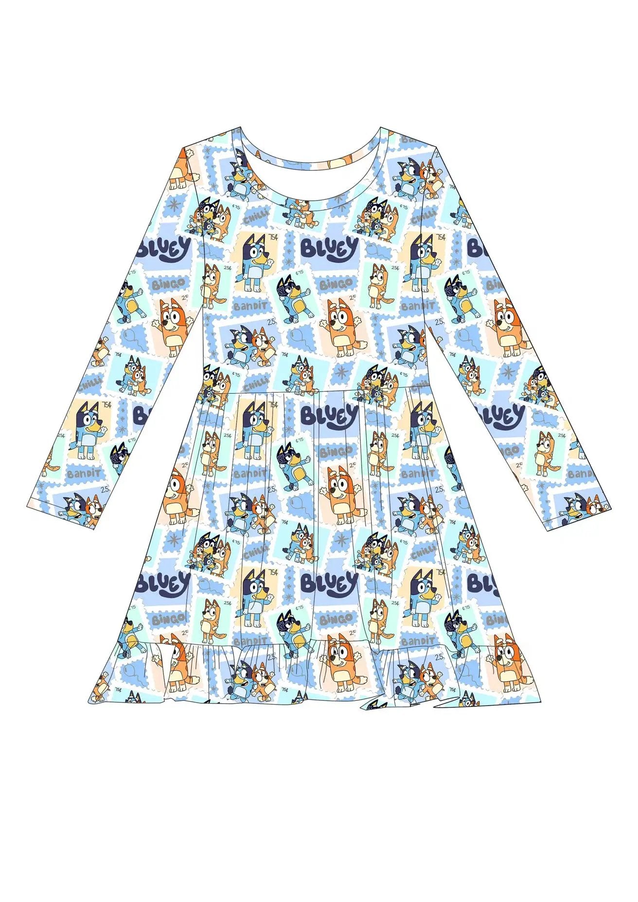 Blue Dog Dress by Max and Pippa