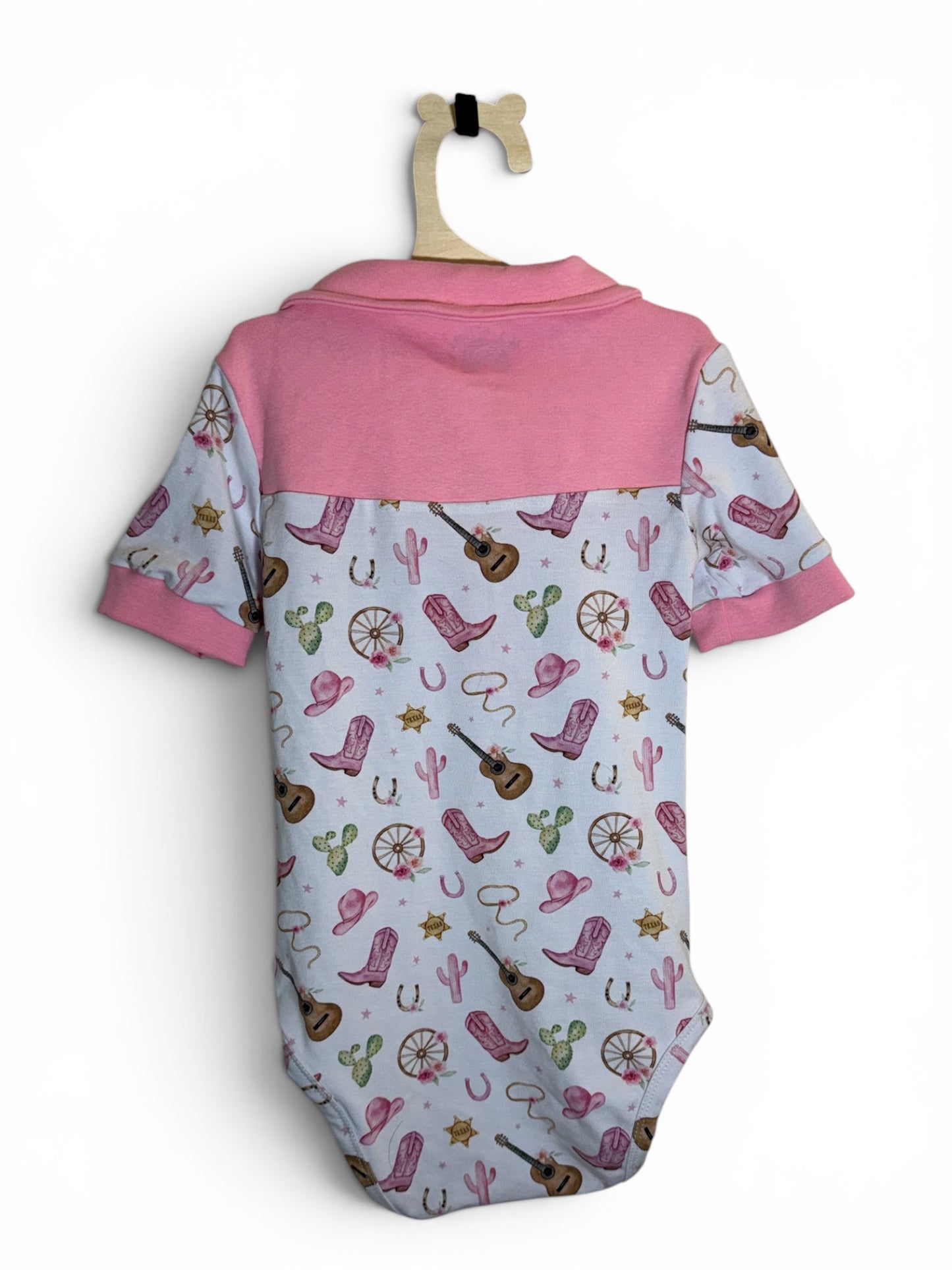 Max and Pippa - Giddy Up - Girl Cowboy Bodysuit