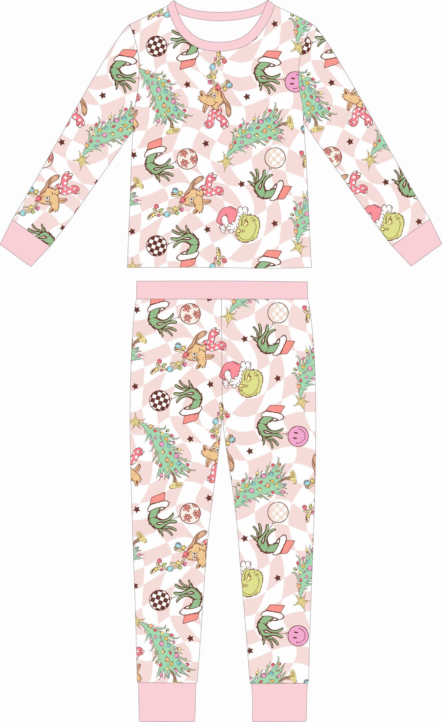Max and Pippa - The Green Guy Bamboo Two Piece Pajamas - Girl and Boy Patterns Available