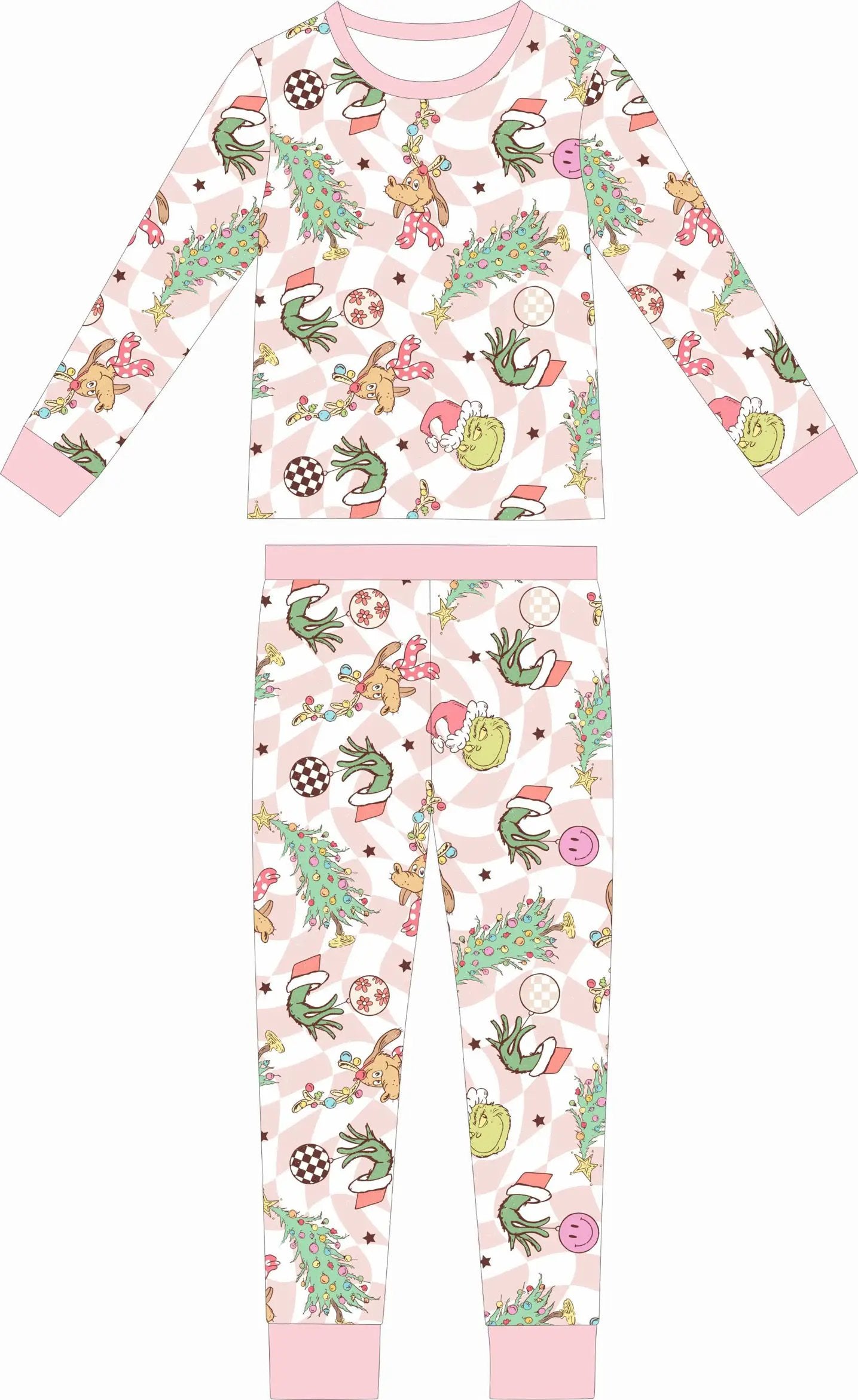 Max and Pippa - The Green Guy Bamboo Two Piece Pajamas - Girl and Boy Patterns Available by Max and Pippa
