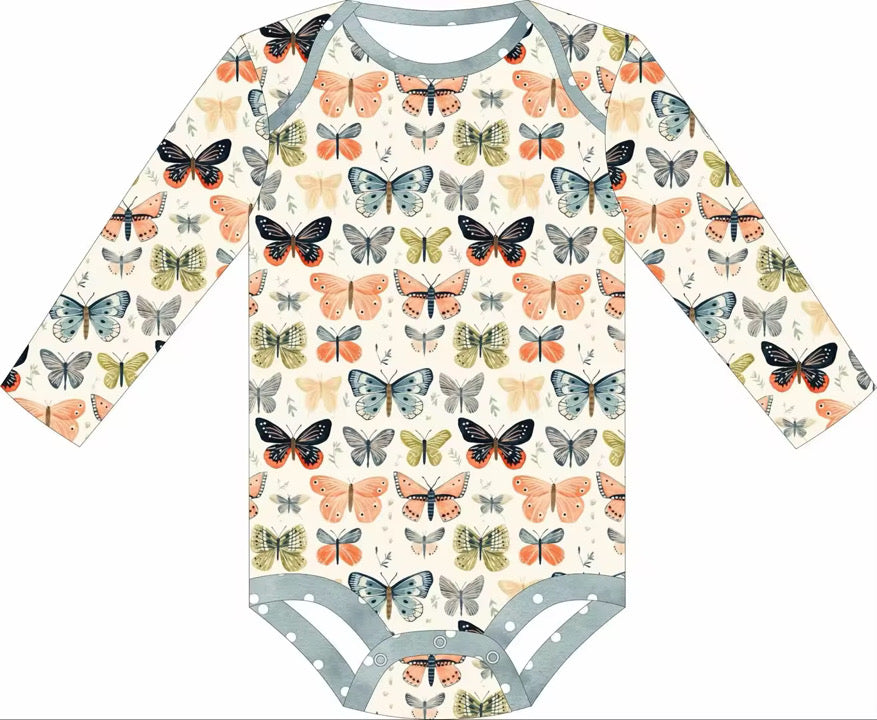 Max and Pippa - Bamboo Long Sleeve Onesie