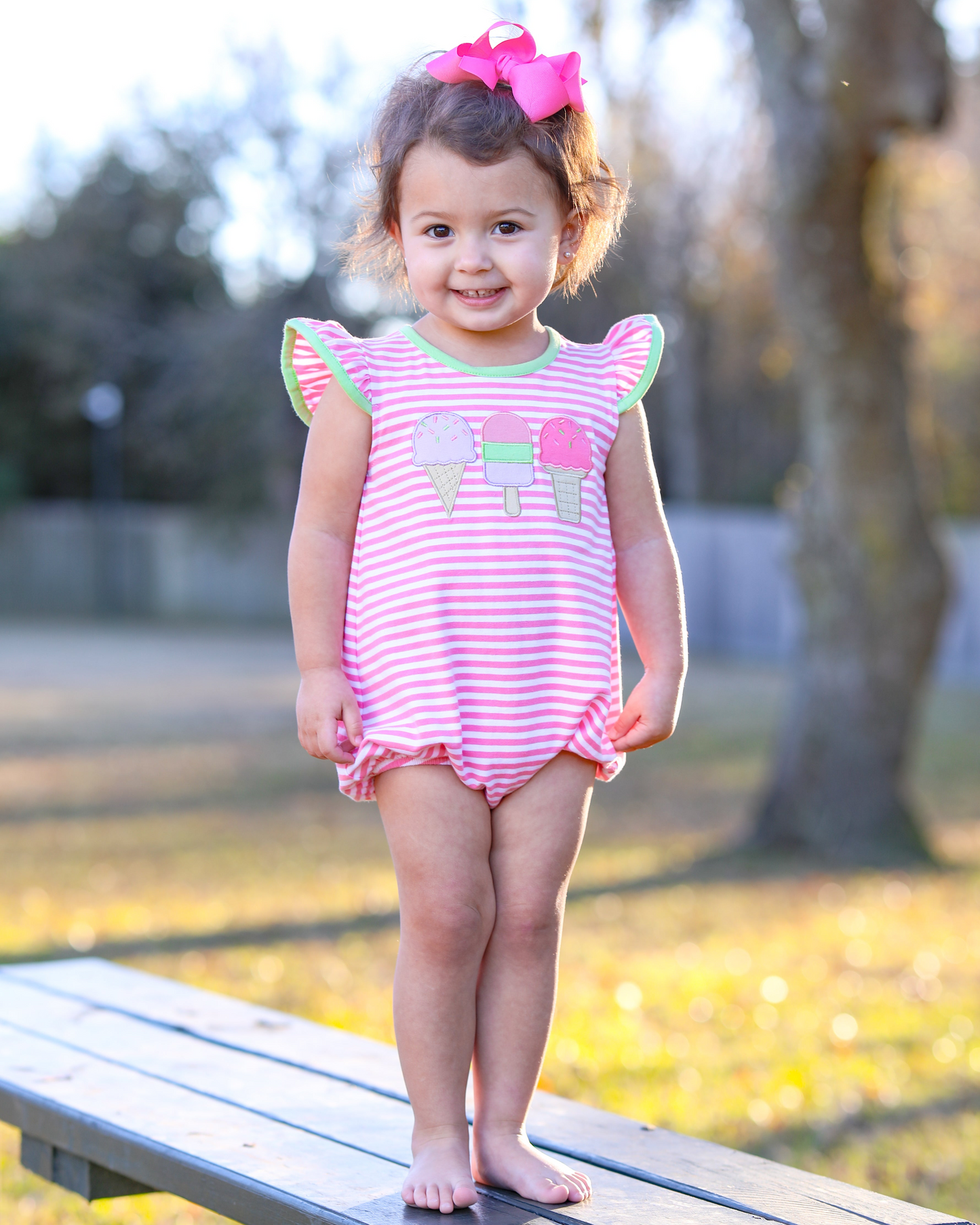 Jellybean by Smock Candy - Ice Cream Applique Flutter Bubble