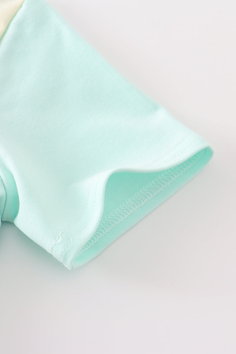 Abby & Evie - Yellow, Mint & Blue Boy Top