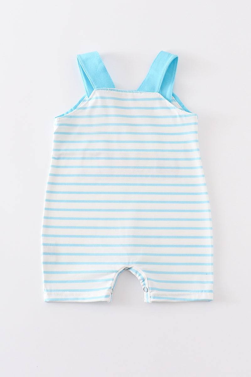 Abby & Evie - Blue Circus Embroidery Boy JonJon