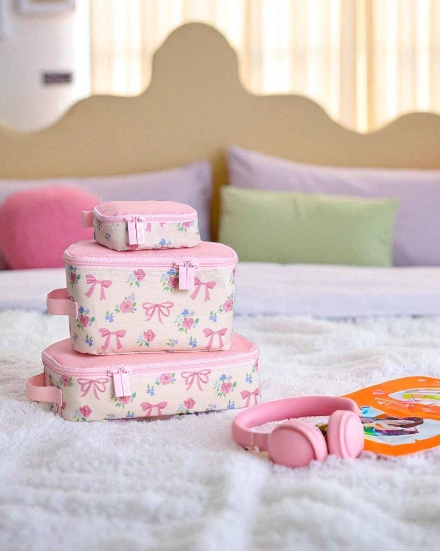 Itzy Ritzy - *NEW* Ribbons + Roses Pack Like A Boss™ Packing Cubes