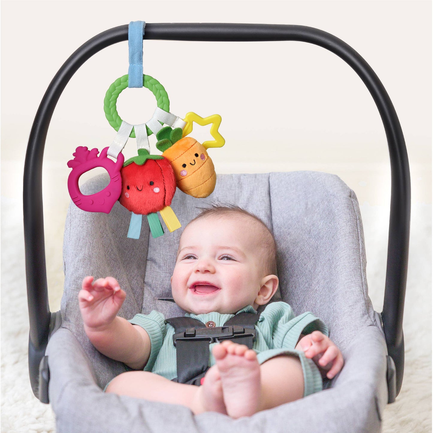 Itzy Ritzy - Bitzy Busy Ring™ Teething Activity Toy - Farm