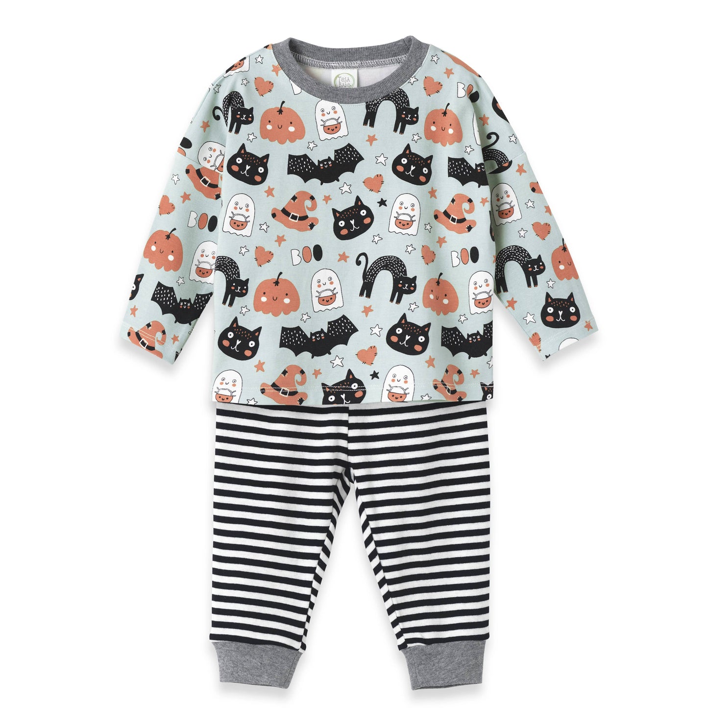 Tesa Babe - Halloween Baby Boy Outfit – Bamboo Tee & Cotton Pants