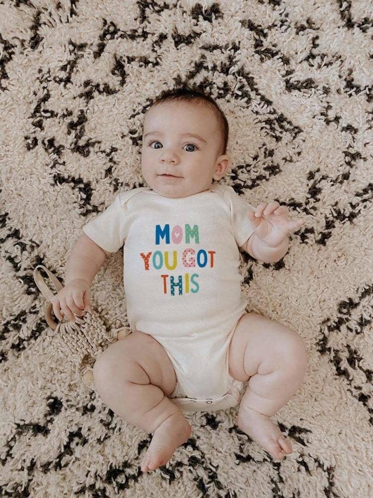Finn + Emma - organic bodysuit | mom you got this