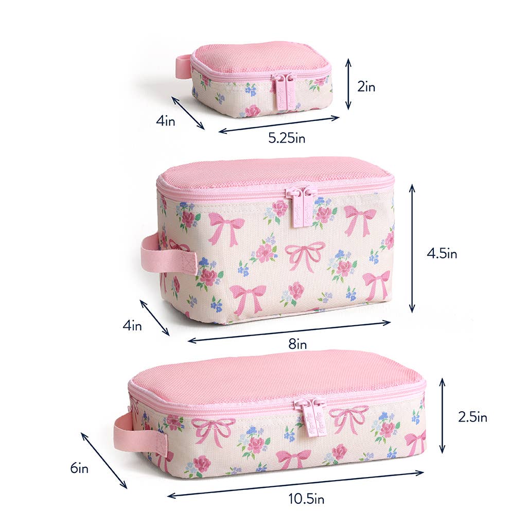 Itzy Ritzy - *NEW* Ribbons + Roses Pack Like A Boss™ Packing Cubes
