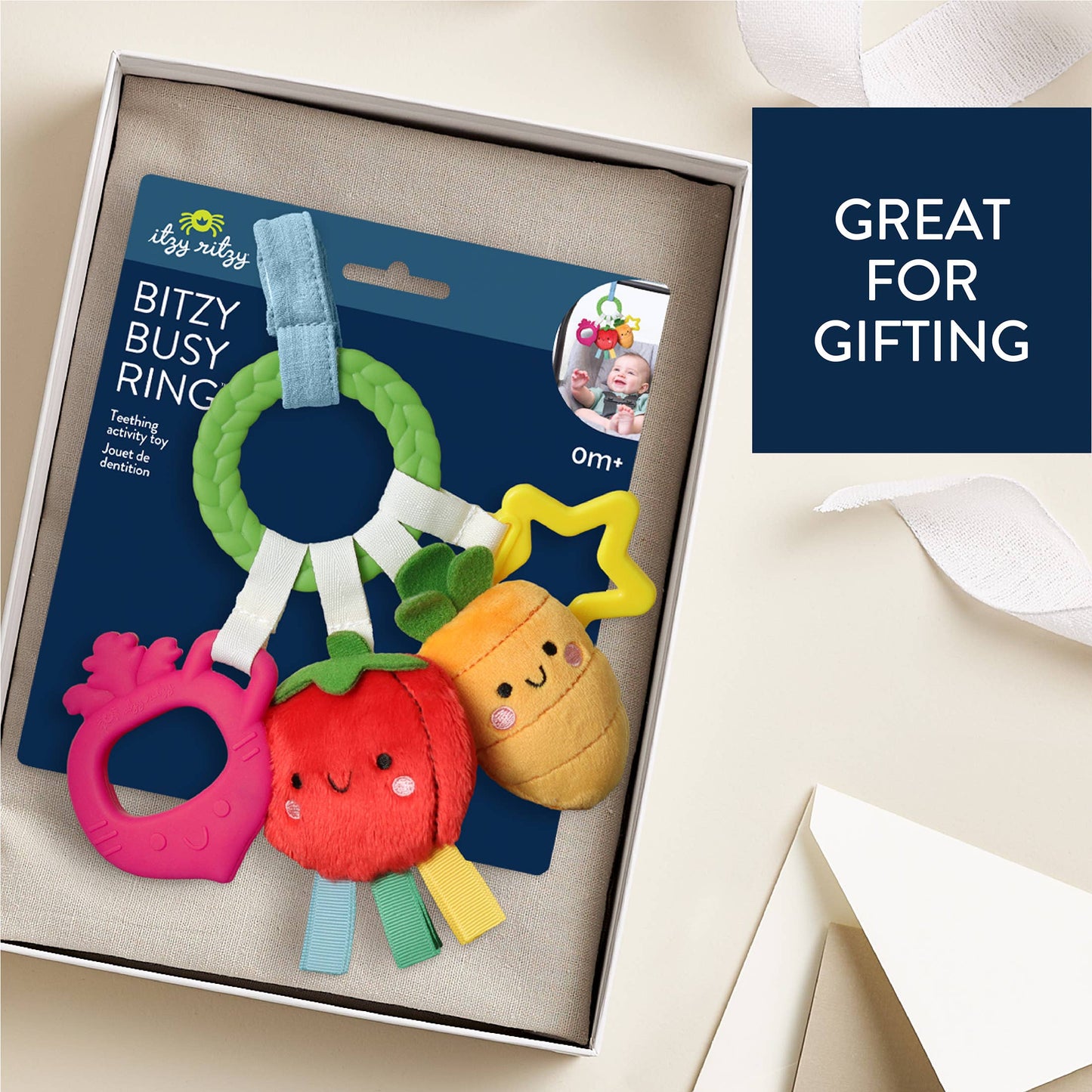 Itzy Ritzy - Bitzy Busy Ring™ Teething Activity Toy - Farm
