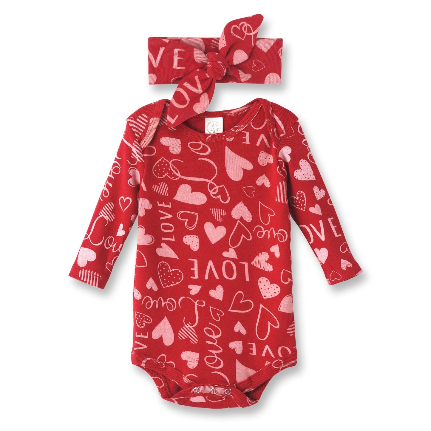 Hearts Full of Love Bodysuit & Headband Set