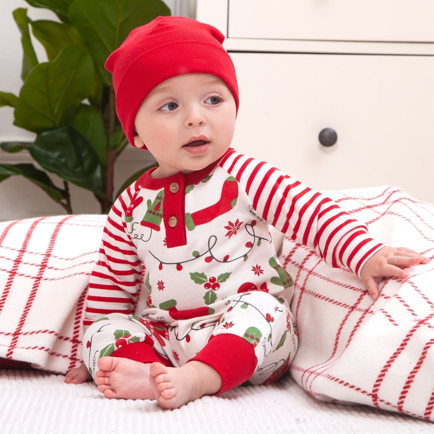 Tis The Season Henley Bamboo Romper