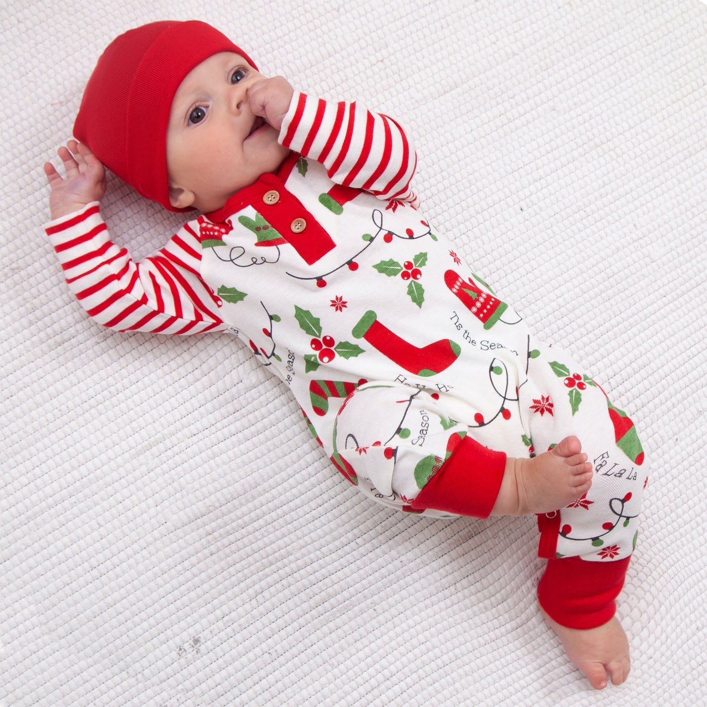 Tis The Season Henley Bamboo Romper