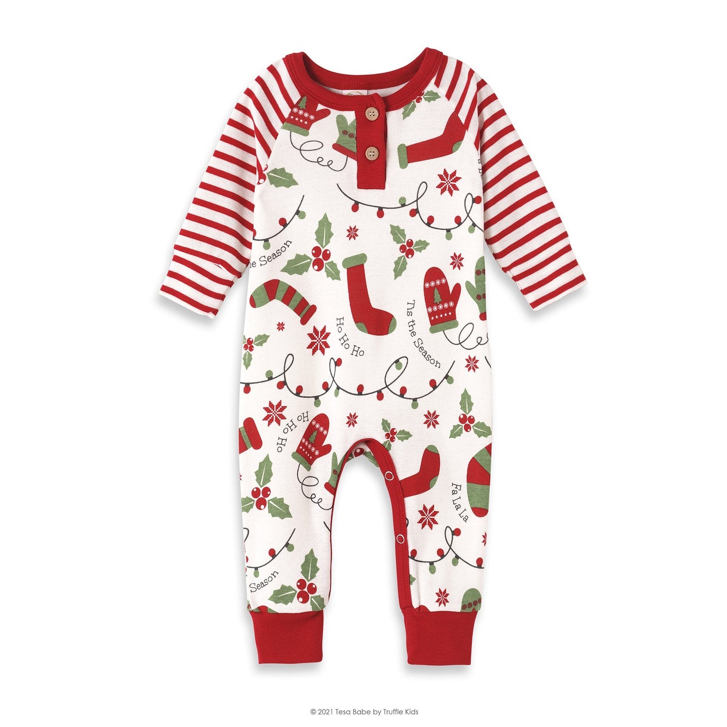 Tis The Season Henley Bamboo Romper