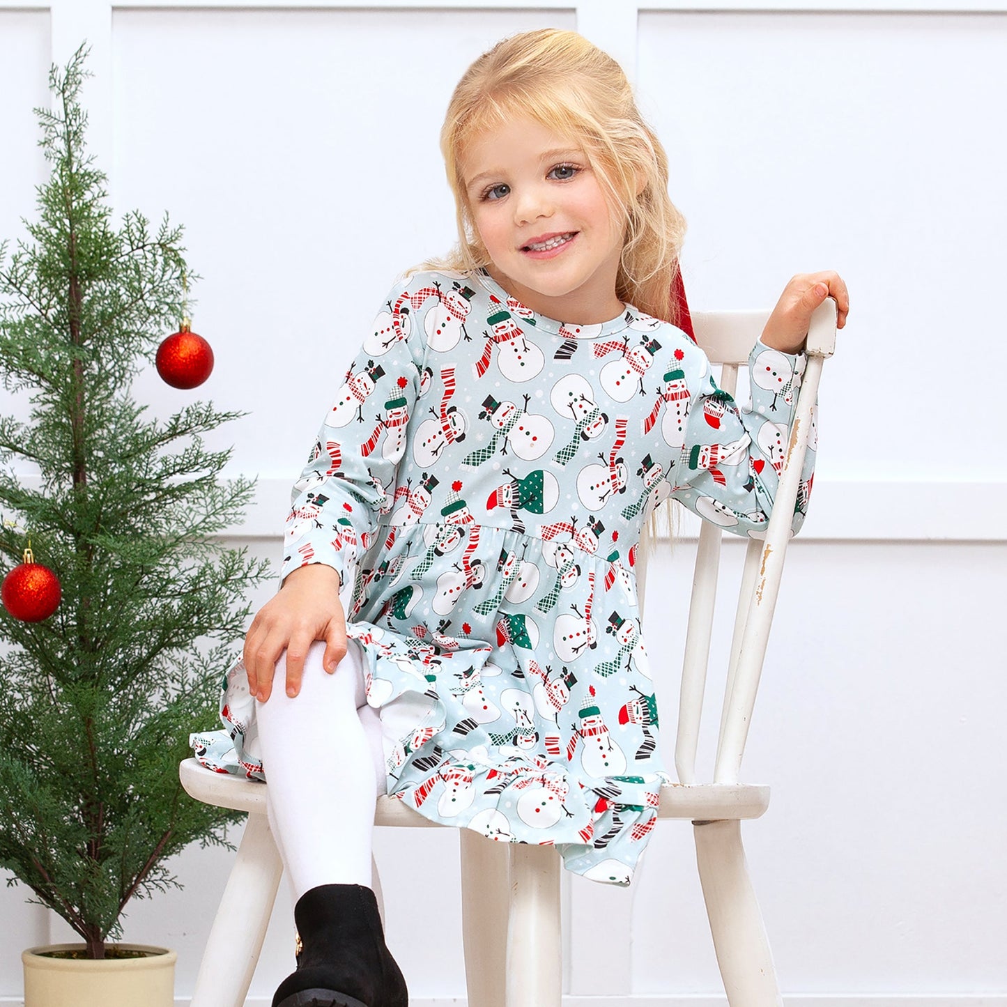 Frosty Bamboo Twirl Dress