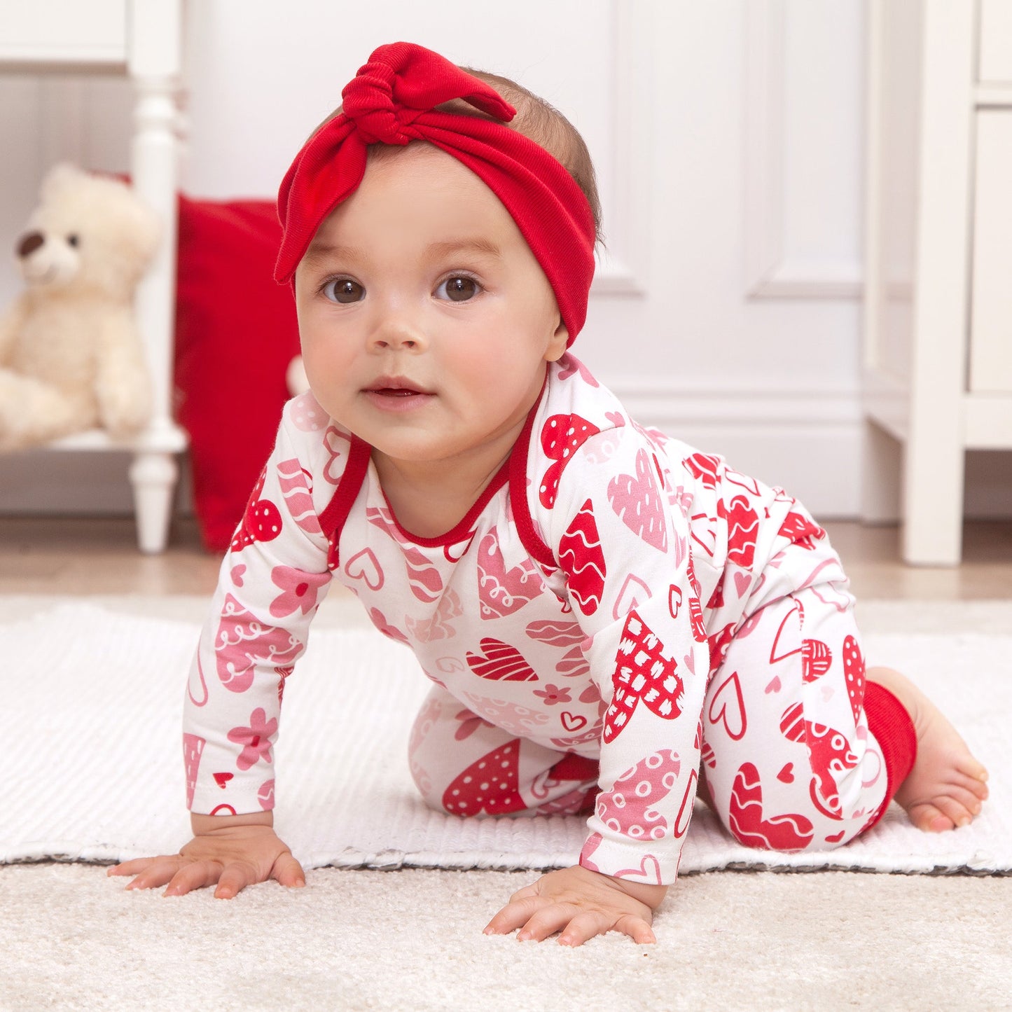 Hearts Bamboo Romper