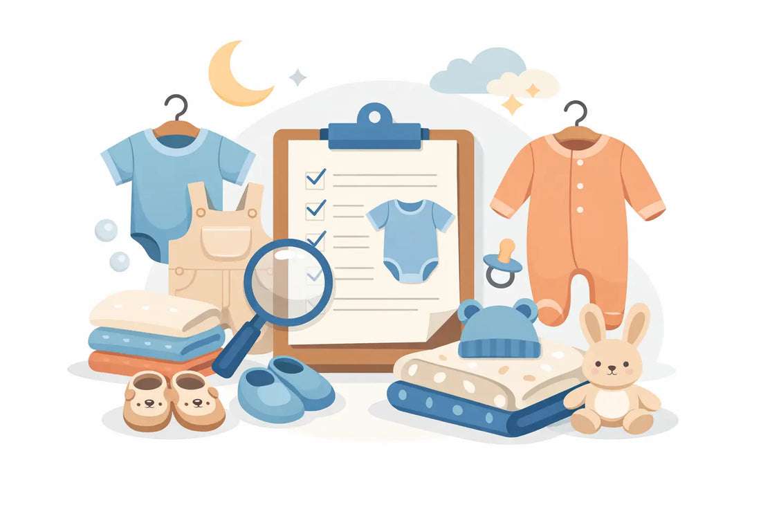 Newborn Wardrobe Checklist Example for Baby