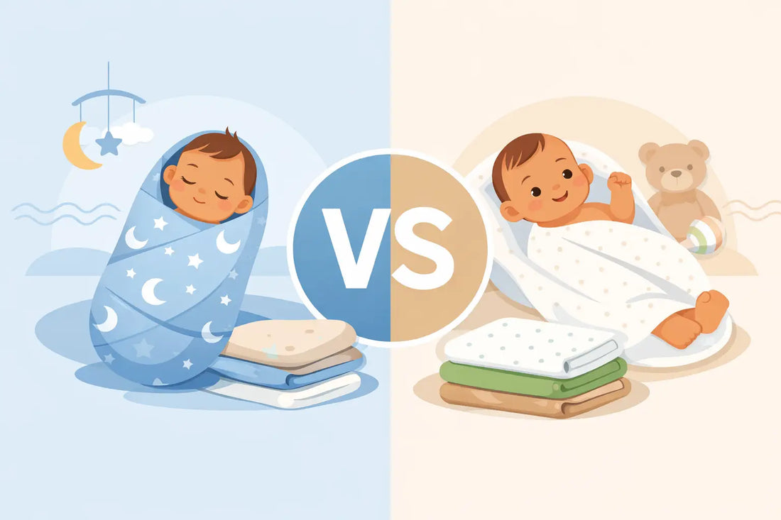 Swaddle Blanket vs Receiving Blanket