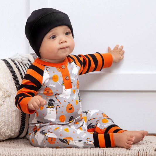 Tesa Babe - Baby's Halloween Boo Bamboo Romper