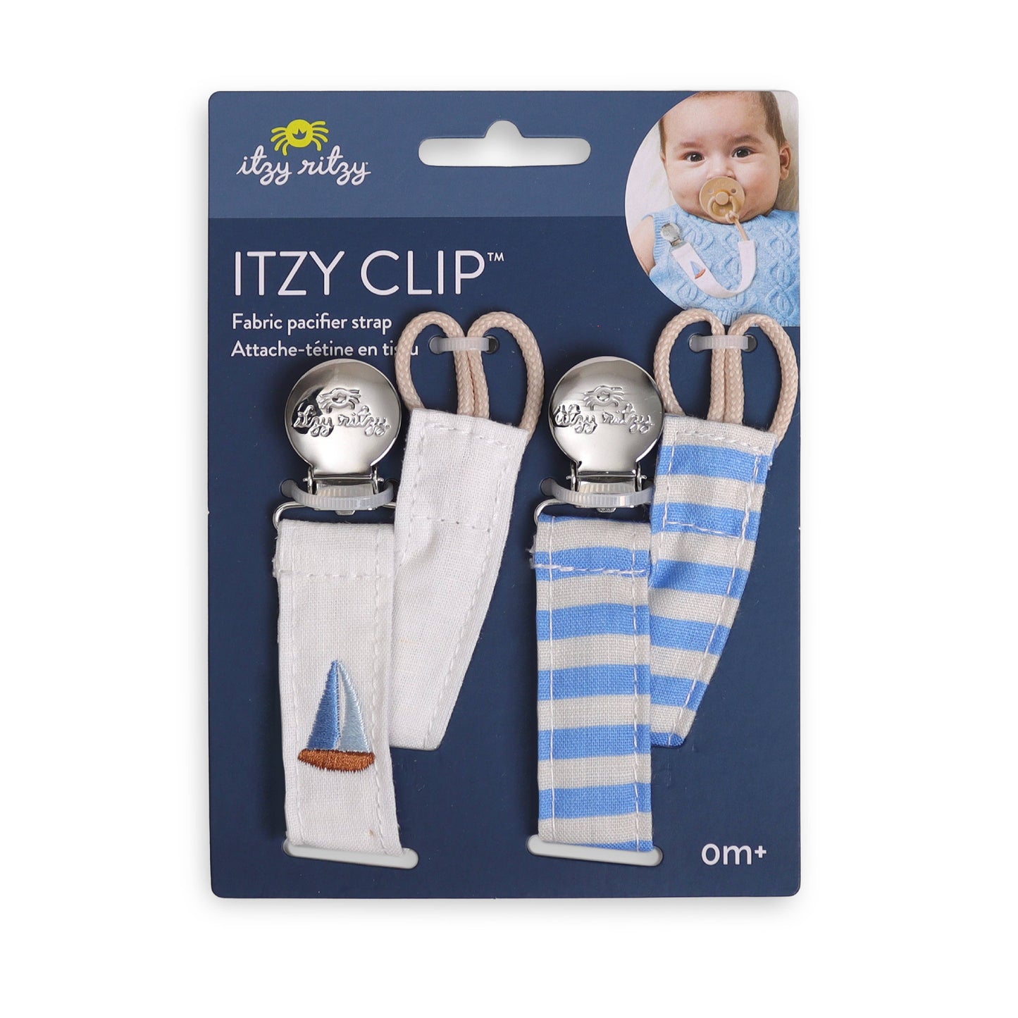 Itzy Ritzy - *NEW* Itzy Clip™ - Fabric Pacifier Strap