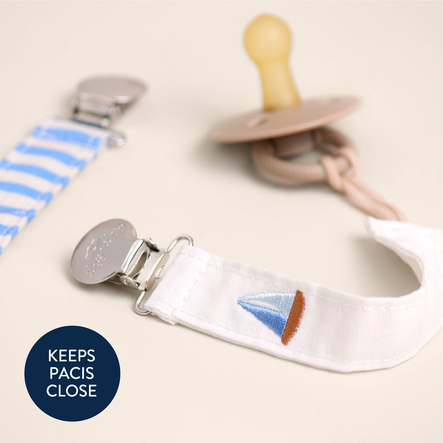 Itzy Ritzy - *NEW* Itzy Clip™ - Fabric Pacifier Strap