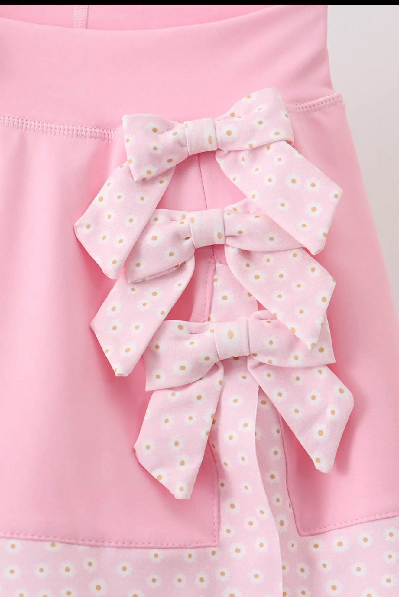 Pink Scalloped Active Shorts Set by Abby & Evie