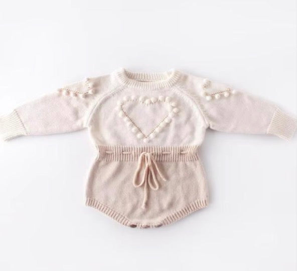 Long Sleeve Baby Sweater Onesie - Sample
