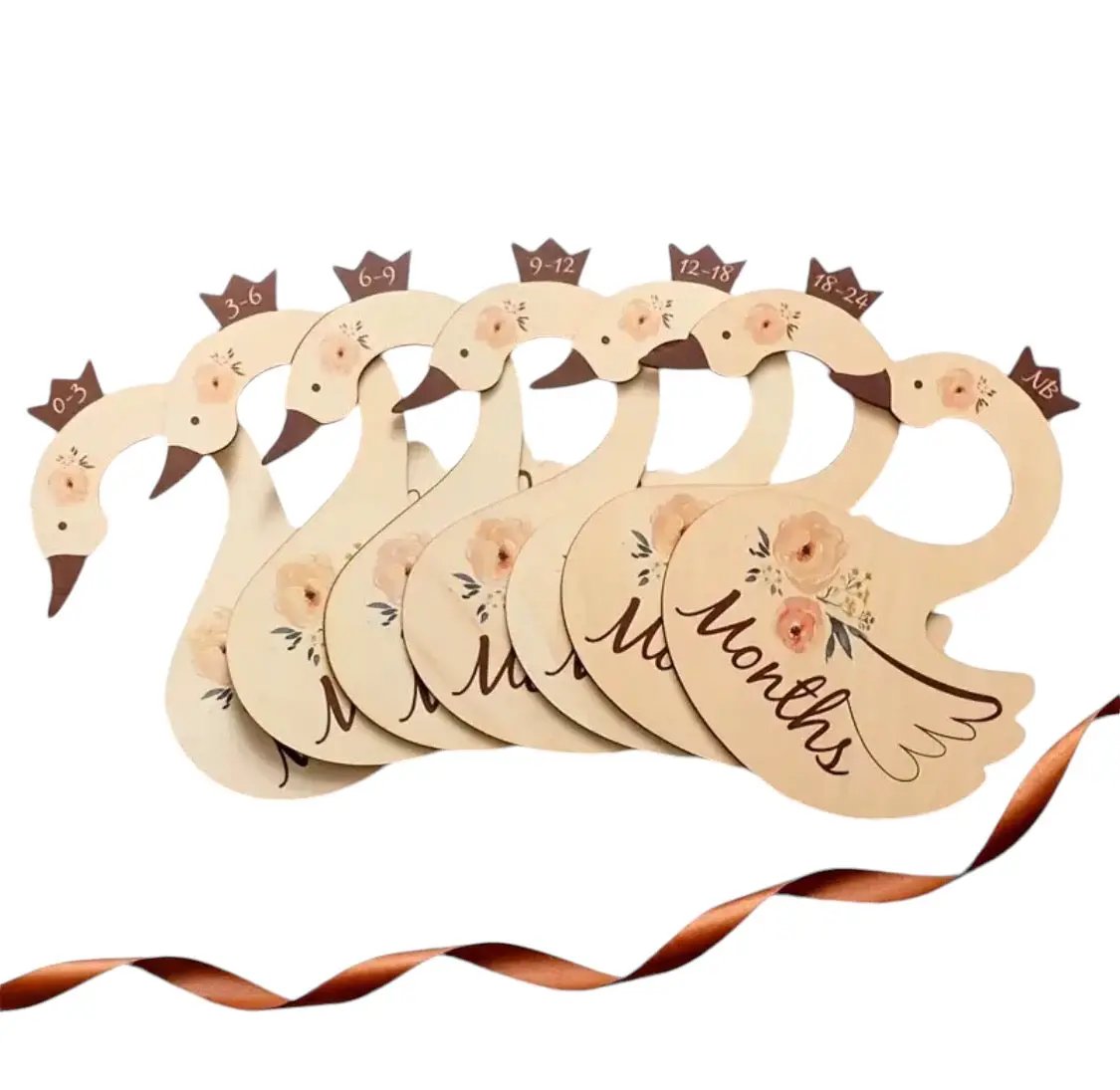 Swan Closet Dividers for Baby by Max and Pippa