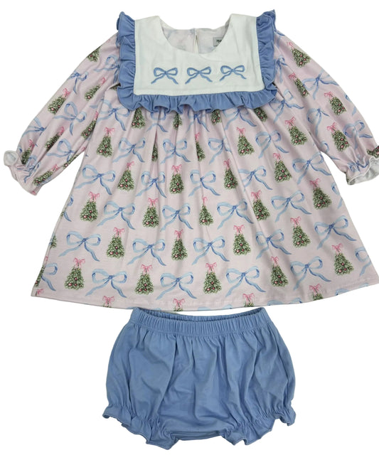 Max and Pippa | Coquette Bow Embroidered Bloomer Set