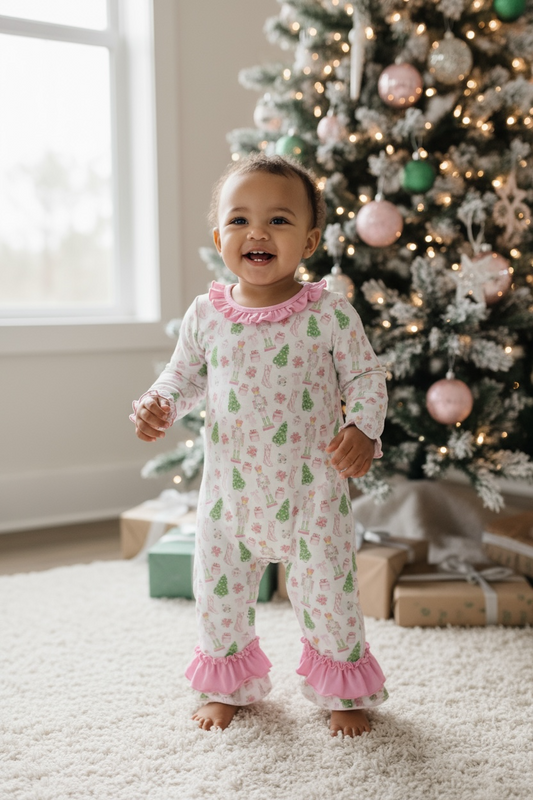 Max and Pippa - Nutcracker Romper