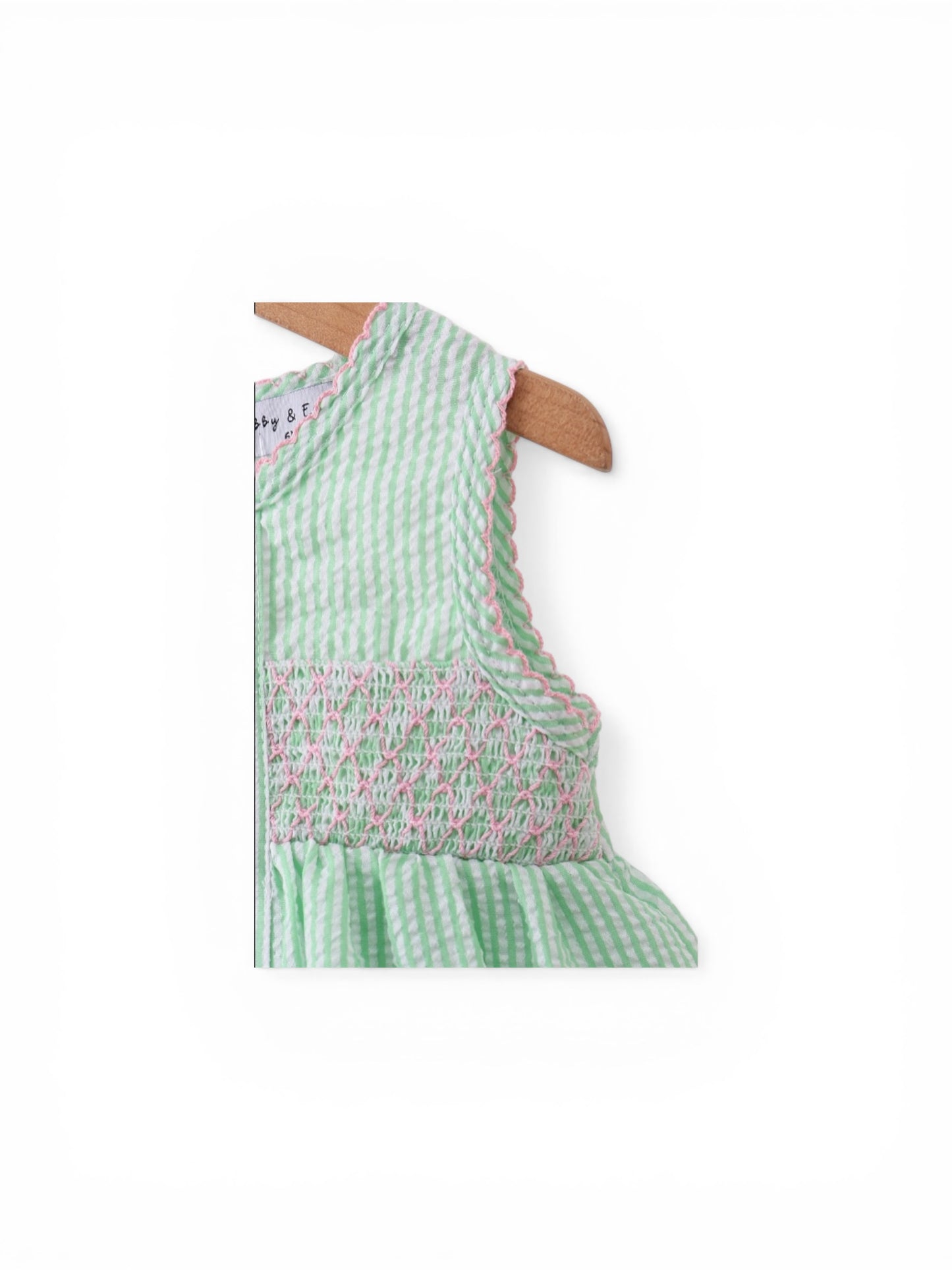 Little Girls Strawberry Smocked Dress