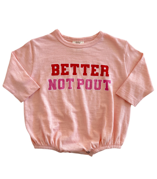 SIIX Collection - Better Not Pout / Organic Long Sleeve T-Shirt Bubble