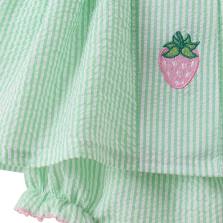Baby & Toddler Strawberry Seersucker Bubble