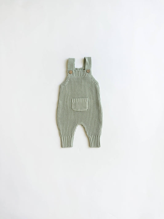 OLIVE & CRADLE - NEWBORN BABY CUDDLE + KIND DOLLY MATCHING KNIT JUMPER: MINT