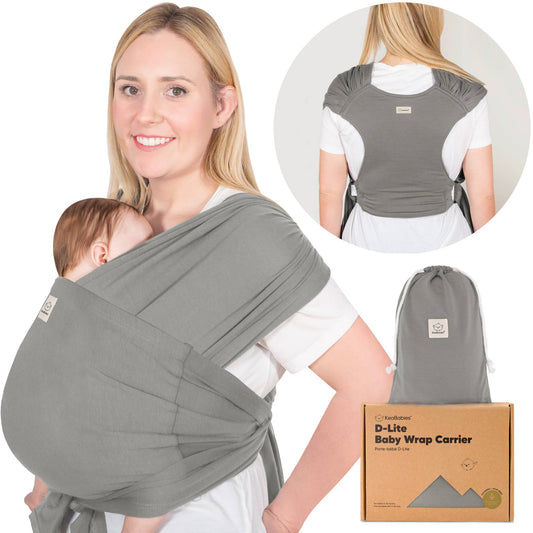 KeaBabies - KeaBabies D-Lite Wrap Carrier: Graphite