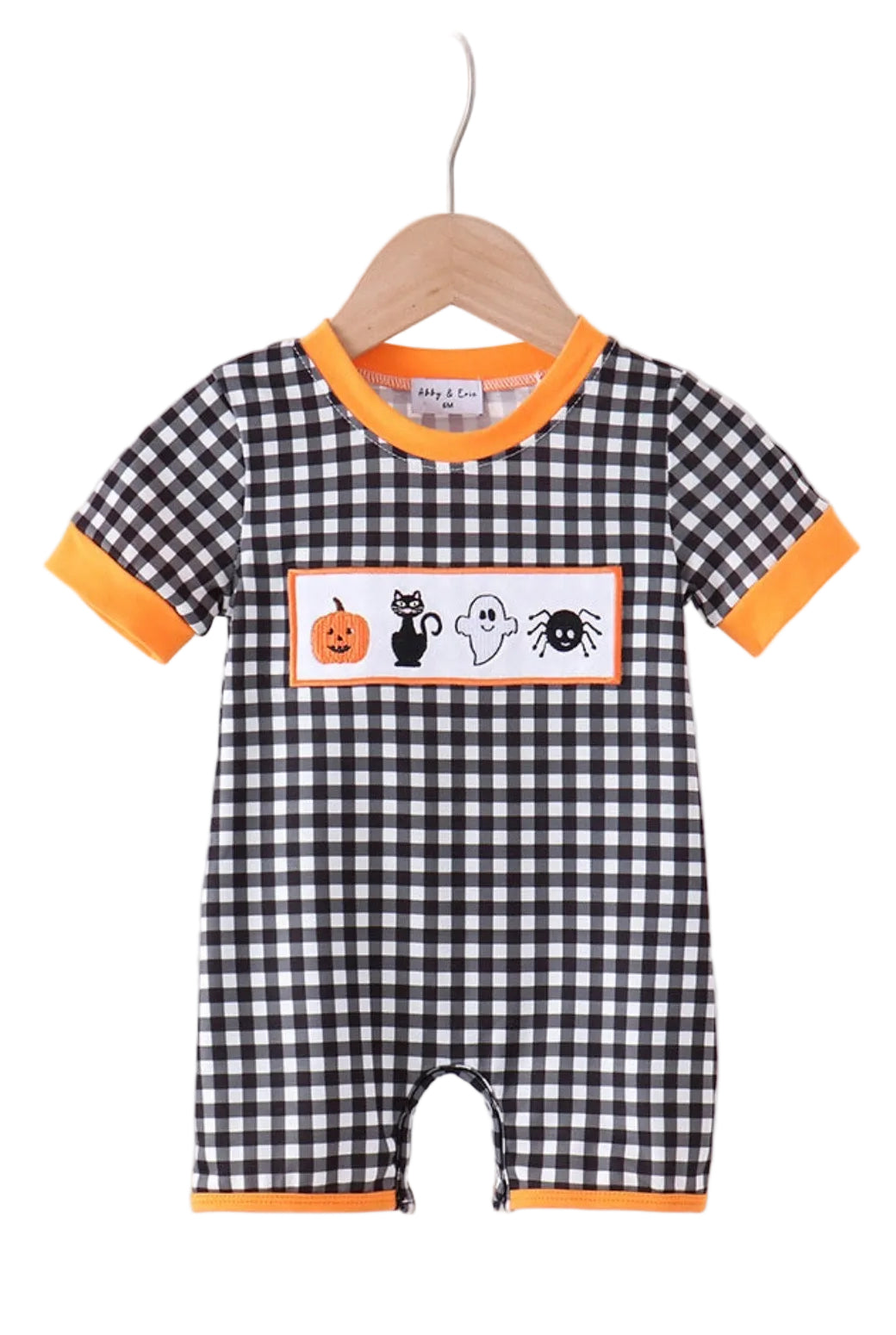 Abby & Evie | Embroidered Baby Halloween Romper
