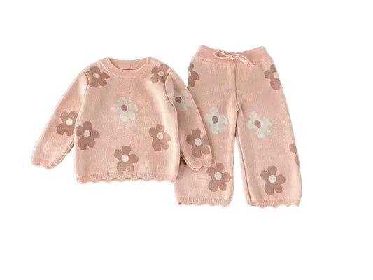 Baby Flower Power 2 piece Sweater Set