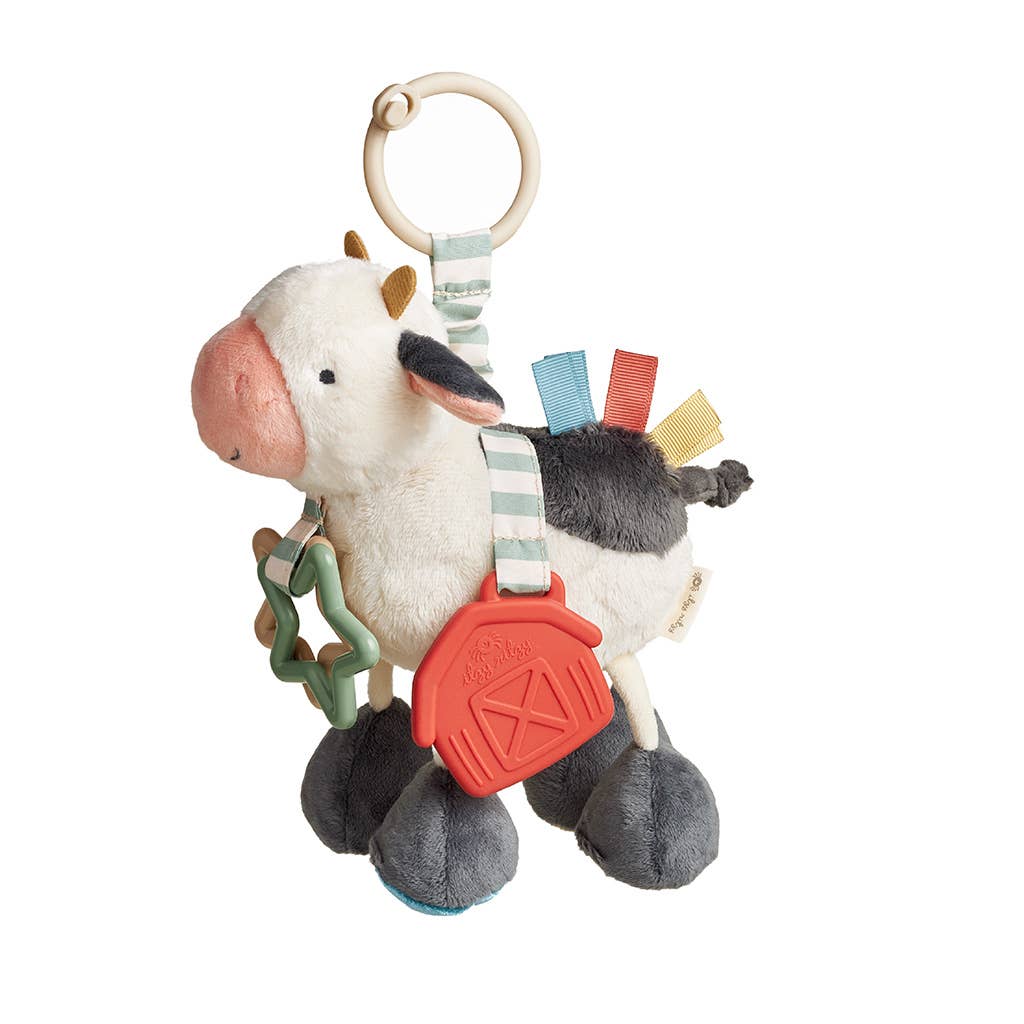 Itzy Ritzy - Cow Itzy Friends Link & Love™ Activity Plush