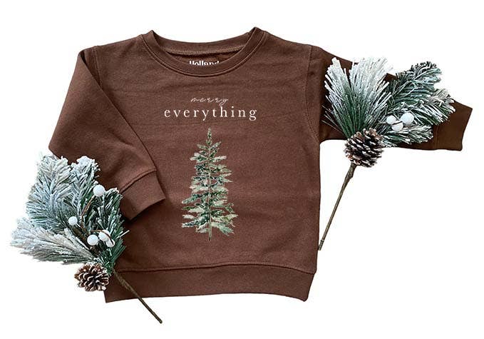 Holland Ave Clothing - Merry Everything | Kids & Adult Christmas Sweatshirt