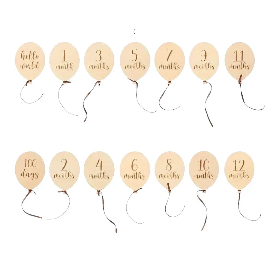 Baby Balloon Milestones by Max and Pippa