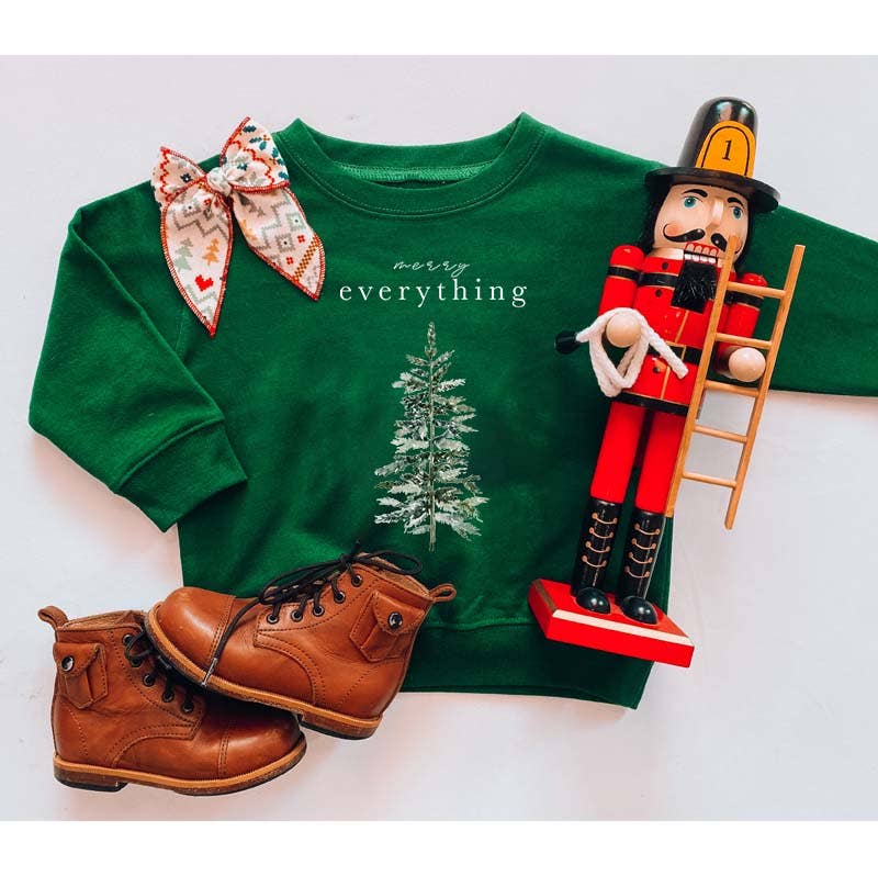 Holland Ave Clothing - Merry Everything | Kids & Adult Christmas Sweatshirt